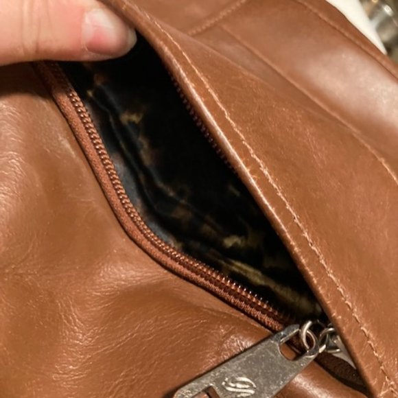 Grace Adele Brown Leather Hobo Style Designer Handbag - Picture 10 of 15